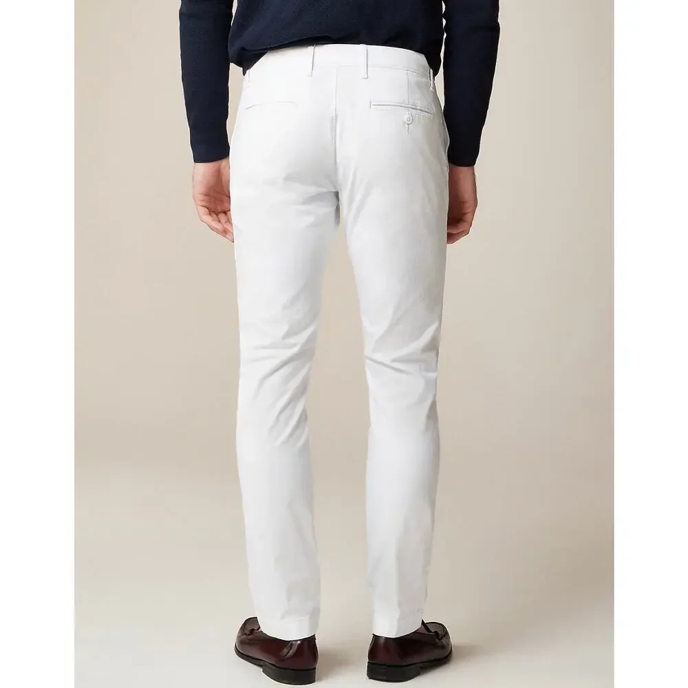 J. Crew 484 Slim-fit stretch chino pant in White size 35/32